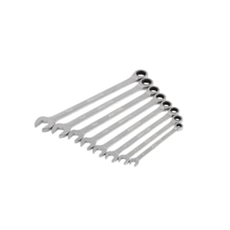 Pinpoint Steelman  2.5 Degree Metric Ratcheting Wrench Set - 8 Piece PI3488443